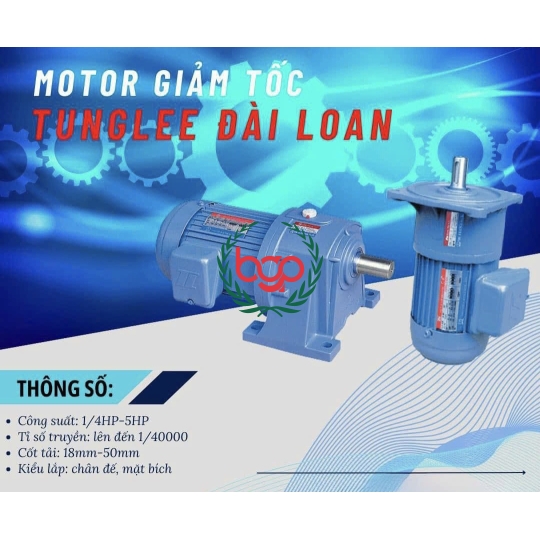 MOTOR GIẢM TỐC TUNGLEE CHÂN ĐẾ